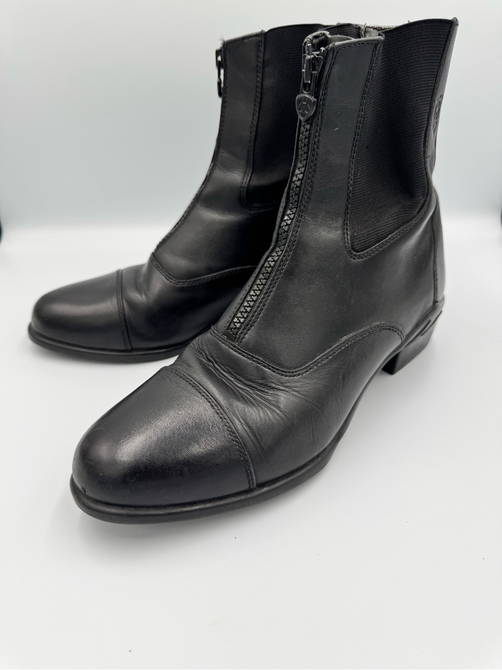 ARIAT HERITAGE PADDOCK BOOTS - LEATHER FRONT ZIP